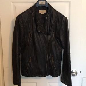 Michael kors leather motorcycle jacket ✨